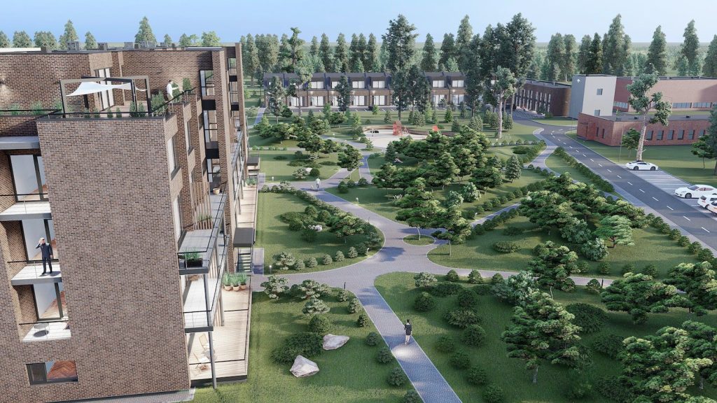 Gėlos slėnis (butai) (Gėlos g. 2, Tuščiaulių k.) - Multi apartment - visualization