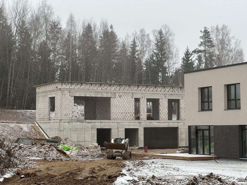 Girių namai 1 etapas (Girių g. 53, 55, 57, 59, 61, 63, 65, Klevinė) - Row housing - construction photos