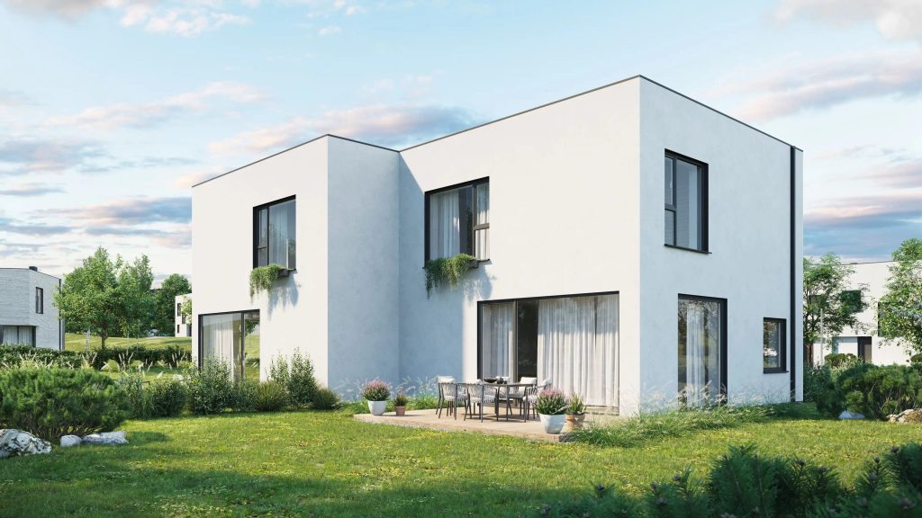 Naujoji Klevinė 1 etapas (Girių g. 1, 3, 5, 7, 9, 11, 13, 15, 23, 25, 27, 29, 31, 33, 35, Klevinė) - Row housing - visualization