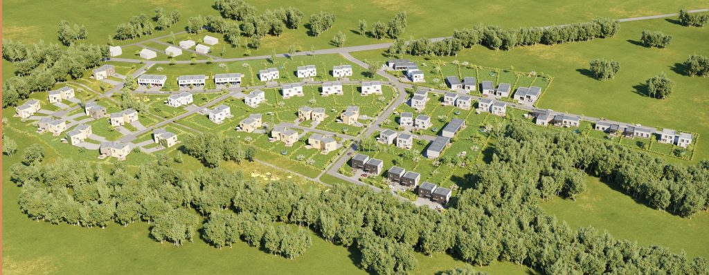 Naujoji Klevinė 1 etapas (Girių g. 1, 3, 5, 7, 9, 11, 13, 15, 23, 25, 27, 29, 31, 33, 35, Klevinė) - Row housing - visualization