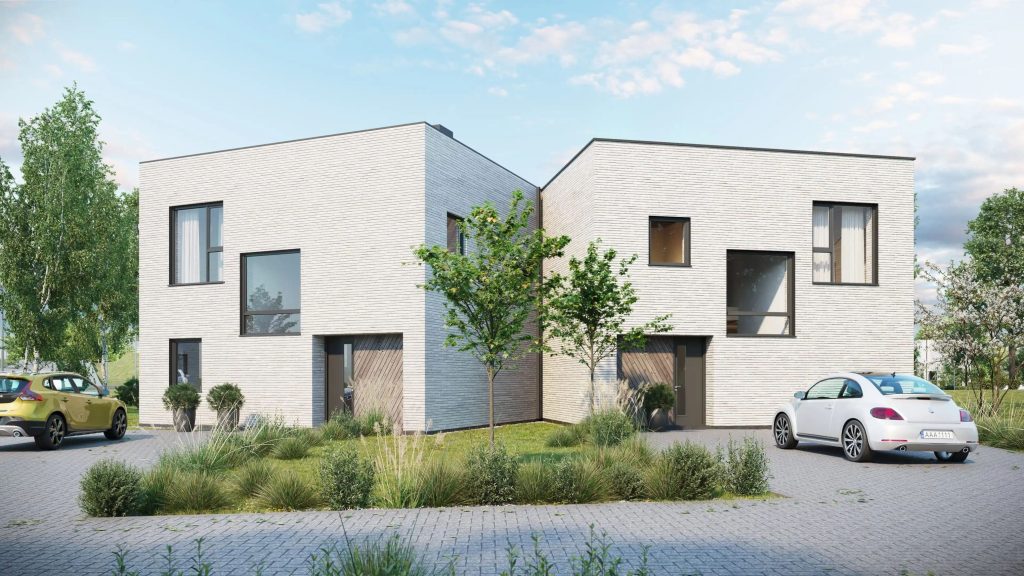 Naujoji Klevinė 1 etapas (Girių g. 1, 3, 5, 7, 9, 11, 13, 15, 23, 25, 27, 29, 31, 33, 35, Klevinė) - Row housing - visualization