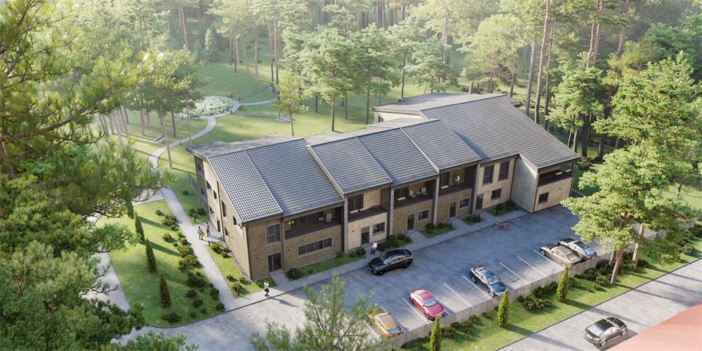 Šilo ežero apartamentai (Balžio g. 37B) - Row housing - visualization