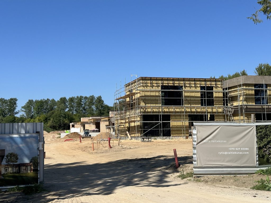 OBELÚ 1 etapas (Obelų al. 1, 3, 5, 7, 9, 11, 13, 15, 17, 19, 21, 23) - Private house community - construction photos