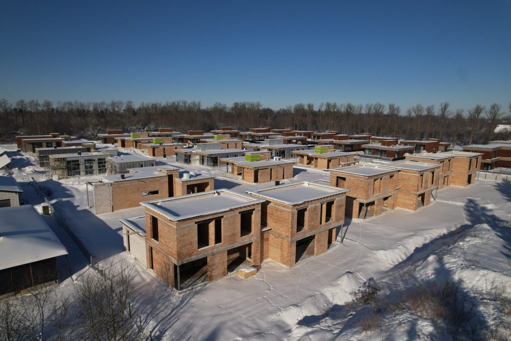 OBELÚ 2 etapas (Obelų al. 2, 4, 6, 8, 10, 12, 14, 16, 18, 20, 22, 24, 26, 28, 30, 32, 34, 36) - Private house community - construction photos