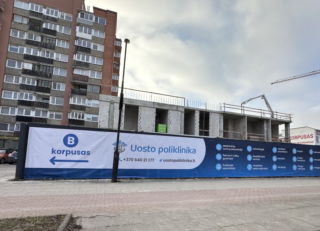 Uosto poliklinika (Taikos pr. 48C) - Health center - construction photos
