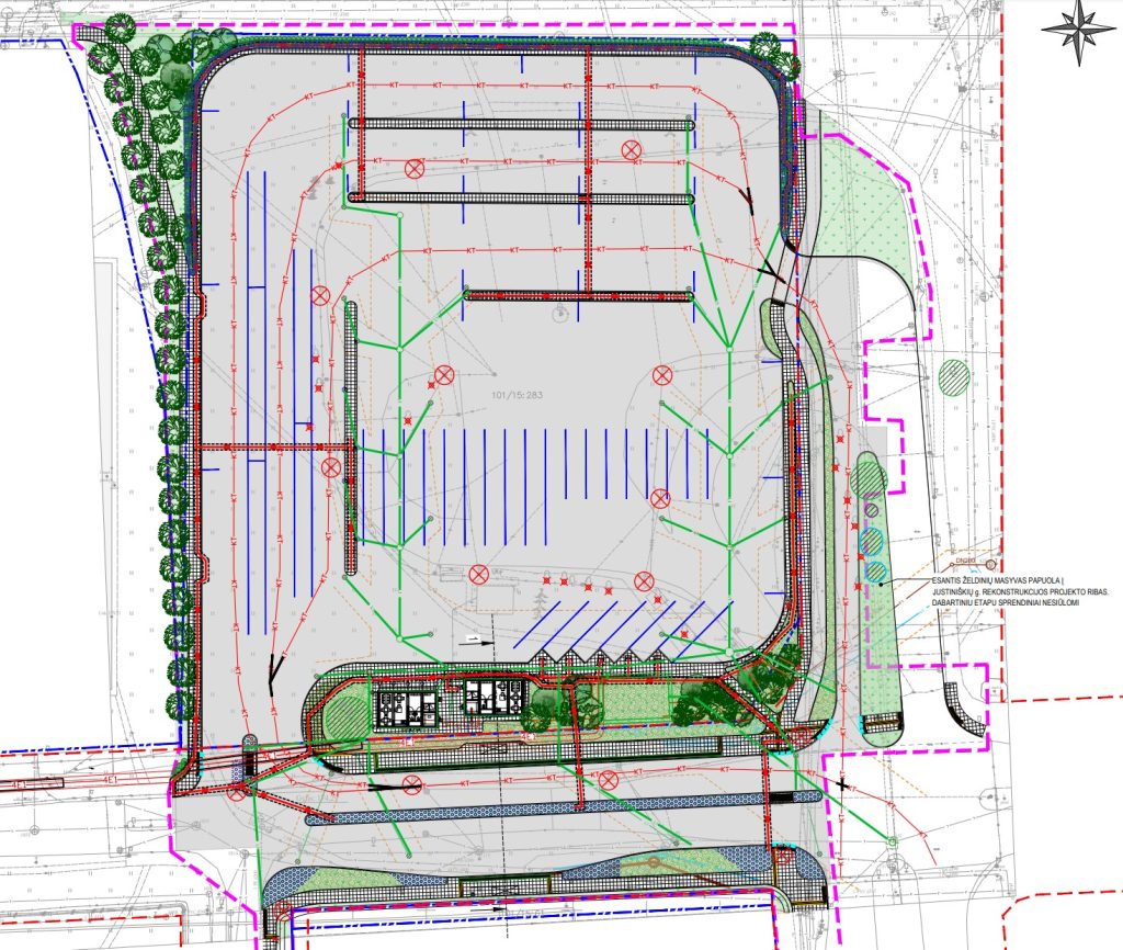 Viešojo transporto aikštelė ir Gileikių g. atkarpa (Gileikių g.) - Bus terminal, Street - visualization
