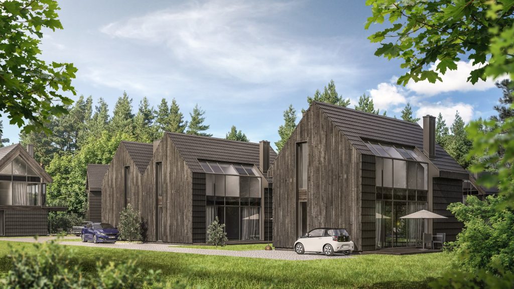 Ajerų vilos (Ajerų g. 38) - Row housing - visualization