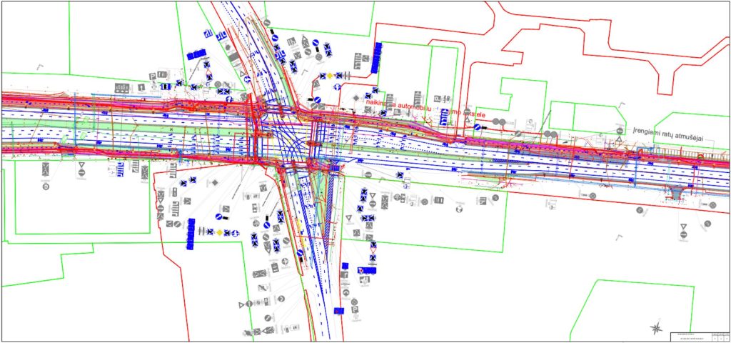 Smiltelės, Tiltų, H. Manto, Liepojos gatvių ir Taikos pr. | 4 etapas (Taikos pr.) - Bike path, Pedestrian path, Street - visualization