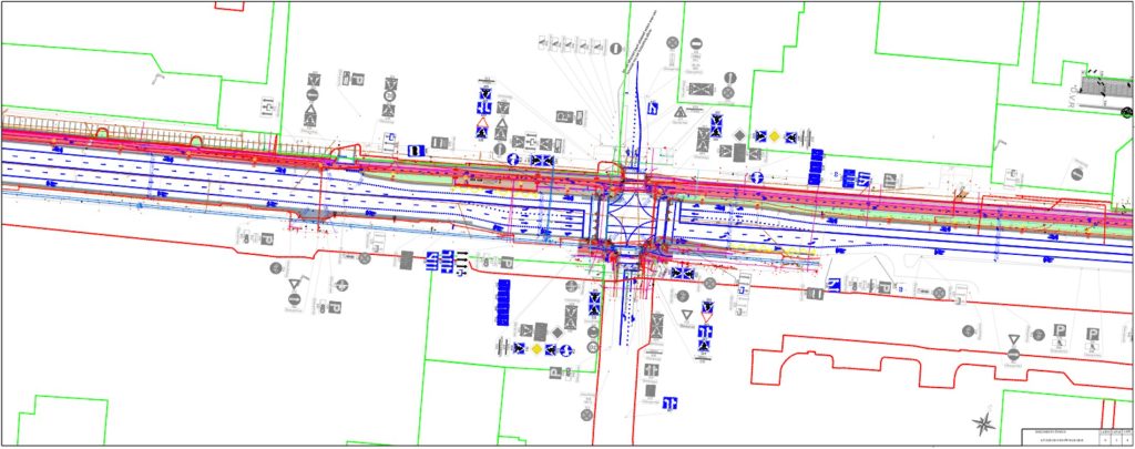 Smiltelės, Tiltų, H. Manto, Liepojos gatvių ir Taikos pr. | 4 etapas (Taikos pr.) - Bike path, Pedestrian path, Street - visualization