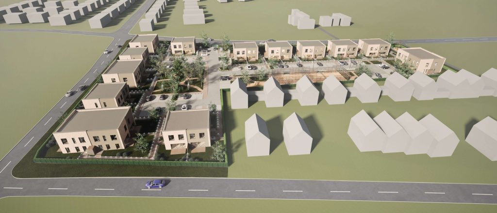 Juodupio g. 140, 142, 146 (Juodupio g. 140, 142, 146) - Row housing - visualization