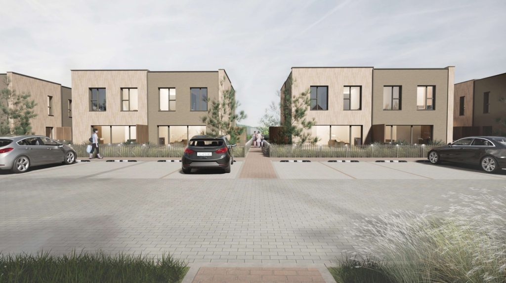 Juodupio g. 140, 142, 146 (Juodupio g. 140, 142, 146) - Row housing - visualization