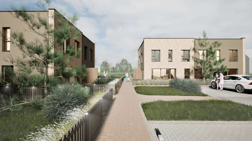 Juodupio g. 140, 142, 146 (Juodupio g. 140, 142, 146) - Row housing - visualization