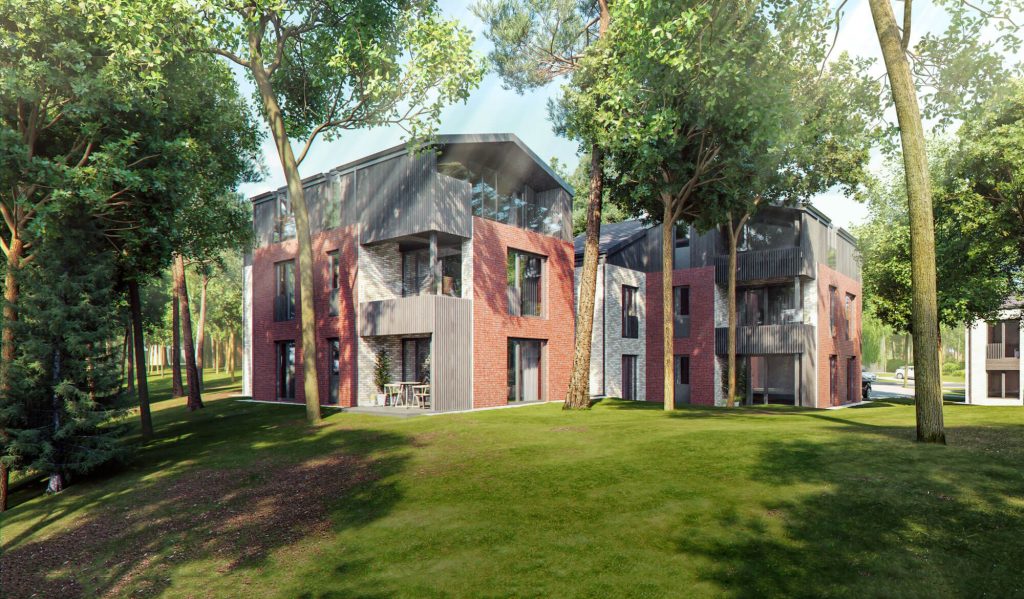 Kopos žuvėdra 1 etapas - apartamentai (Girulių pl. 15, 17, 19, 21, 23, 25) - Multi apartment - visualization