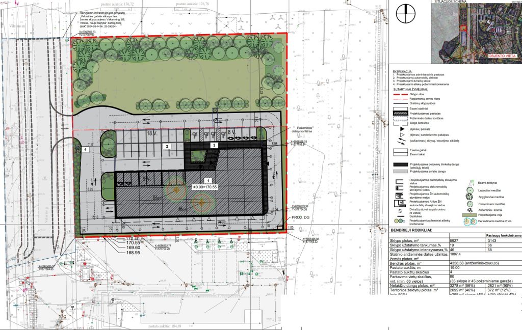 Vakarinė g. 88 (Vakarinė g. 88) - Office center - visualization