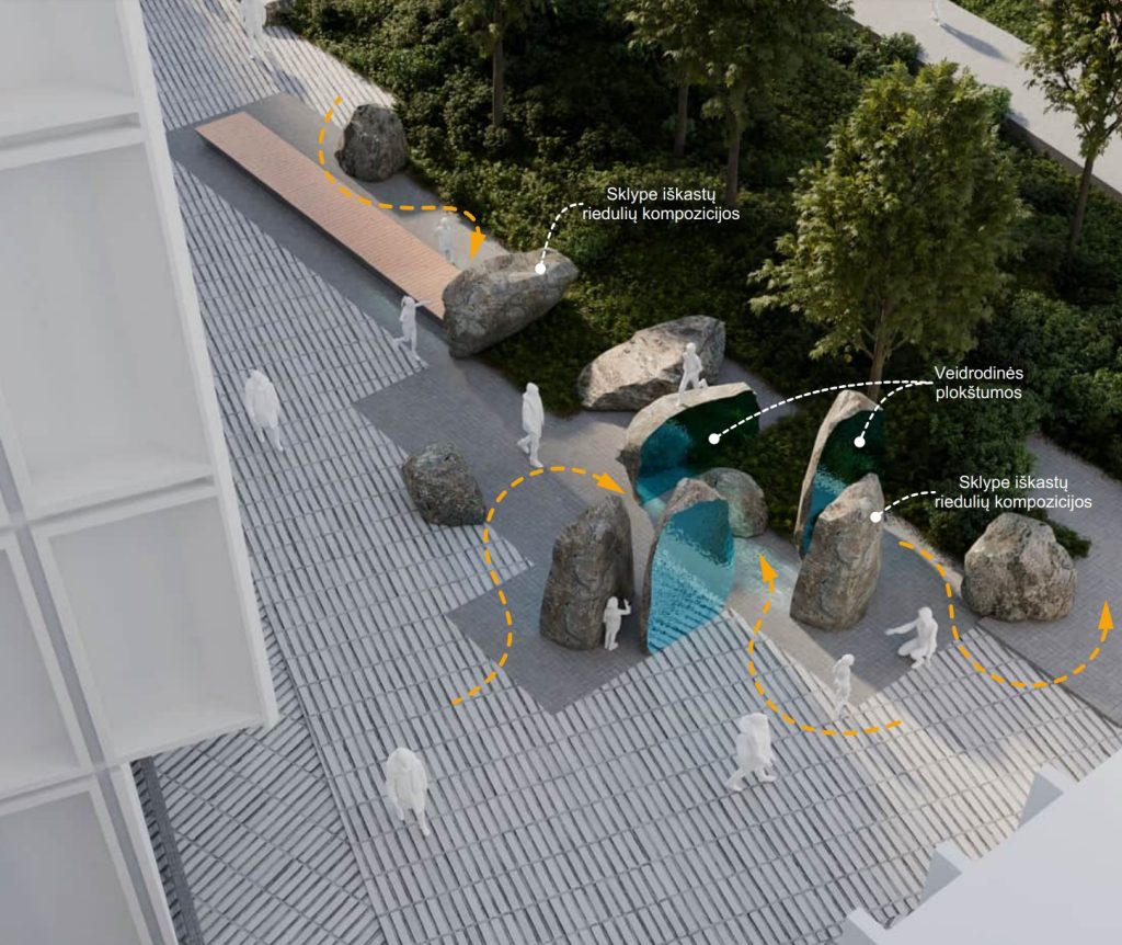 Viešoji erdvė prie Lvivo g. 59 (Lvivo g. 59) - Laukums - vizualizācija