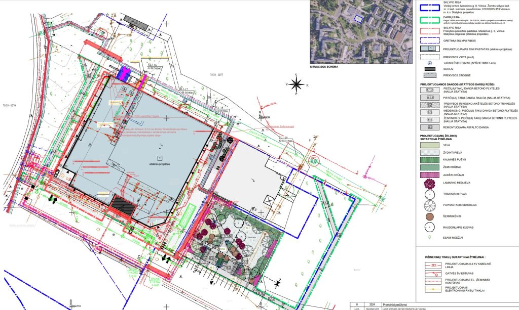 Viešoji erdvė ties Medeinos g. 8 (Medeinos g. 8) - Skveras - vizualizacija