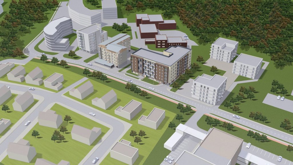 Visorių alėja (Visorių g. 16) - Multi apartment - visualization