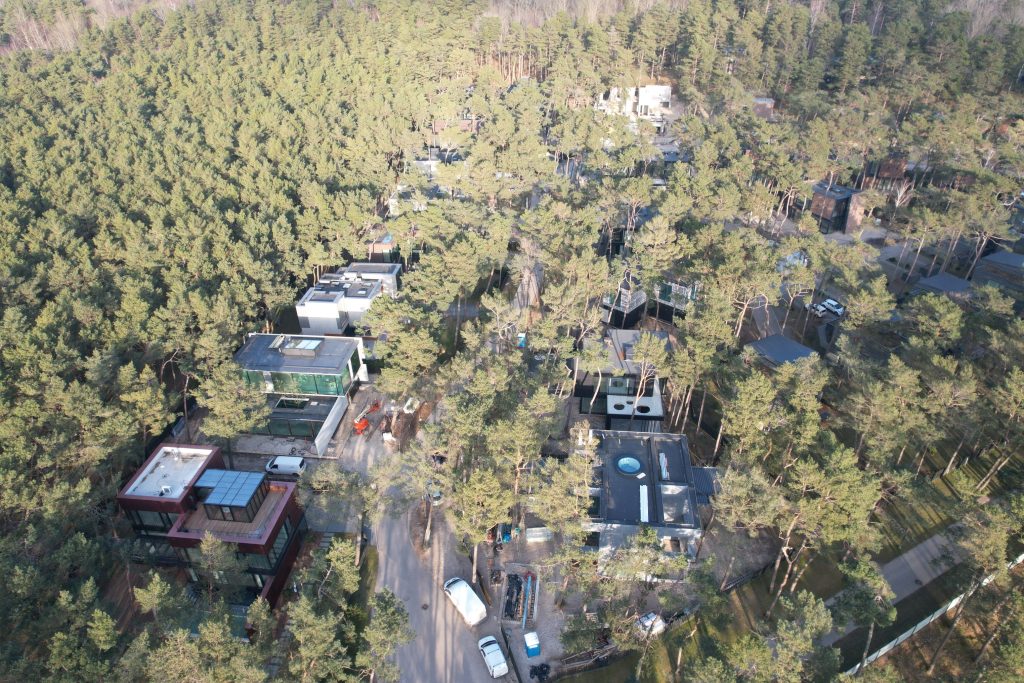 Kopų žuvėdra 2 etapas - apartamentai (Litorinos g. 2 - 40, 3 - 35, Girulių pl. 15, 15A, 15B, 17, 17A, 17B, 19, 19A, 21, 21A, 23, 23A, 25, 25A, 25B ) - Private house community, Row housing - construction photos