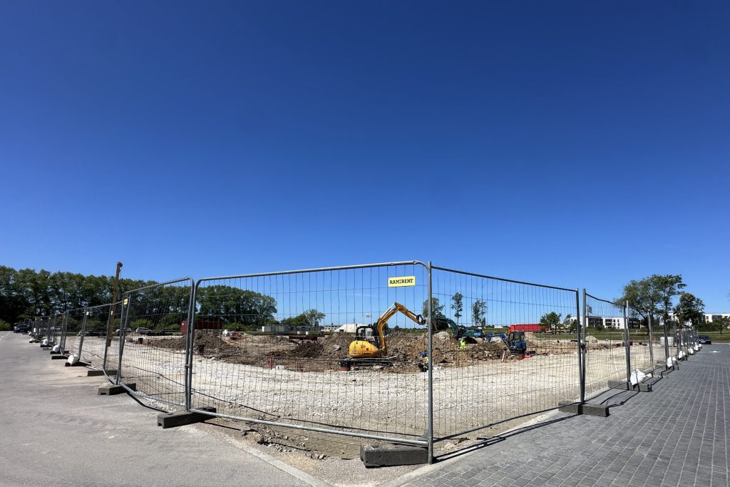 Liepų parkas 3 pastatas (Liepų g. 80) - Shopping center - construction photos