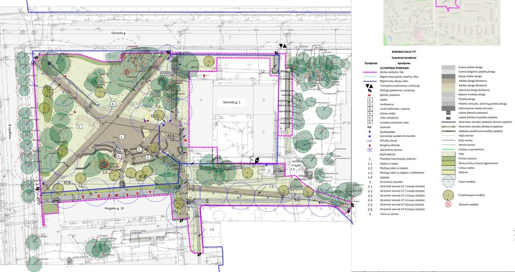 Aikštė prie Naujosios Vilnios kultūros centro (Gerovės g. 1) - Square - visualization