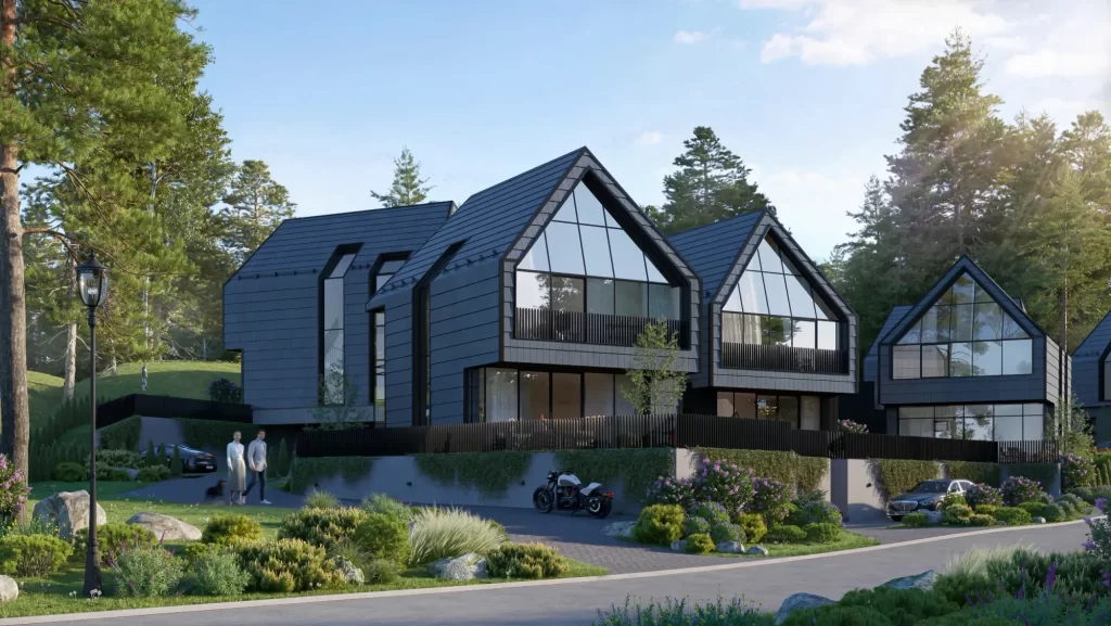 Aternus rojus (Rojaus g. 2A, 2B, 4, 4A, 4C) - Row housing - visualization