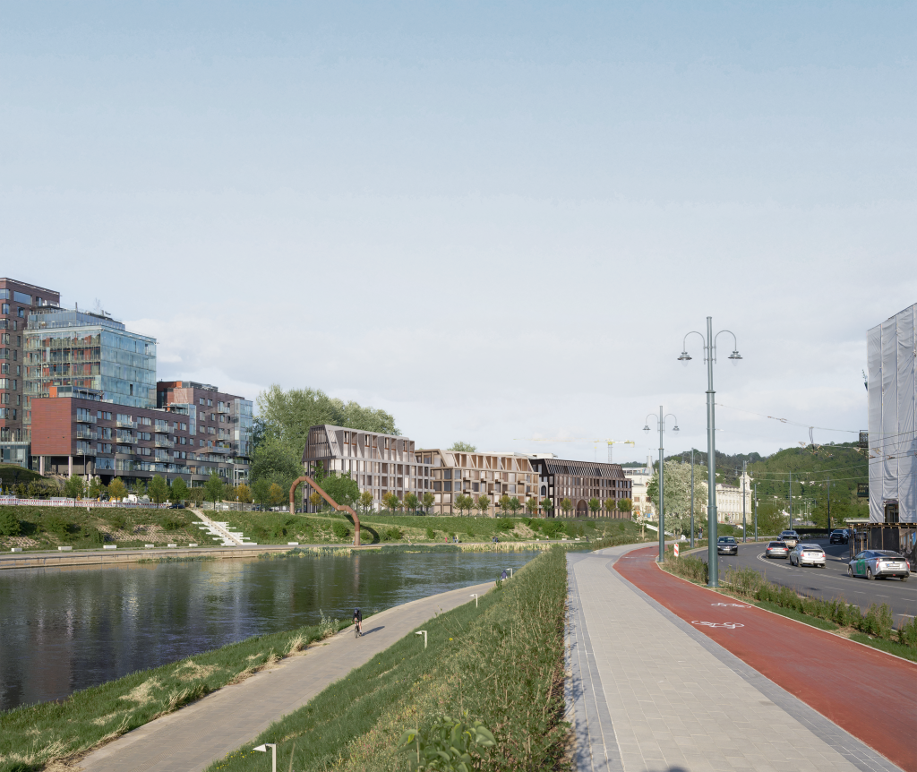 Juozapavičiaus 13 (A. Juozapavičiaus g. 13, Žvejų g. 14) - Food services, Multi apartment, Other commercial - visualization