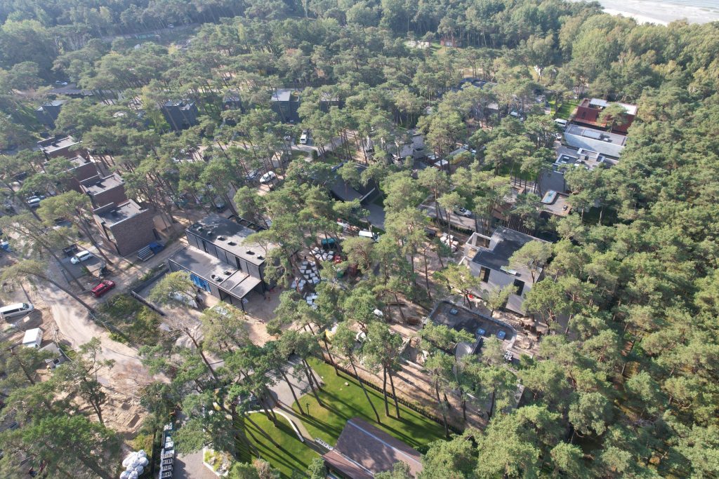 Kopų žuvėdra 2 etapas - apartamentai (Litorinos g. 2 - 40, 3 - 35, Girulių pl. 15, 15A, 15B, 17, 17A, 17B, 19, 19A, 21, 21A, 23, 23A, 25, 25A, 25B ) - Private house community, Row housing - construction photos