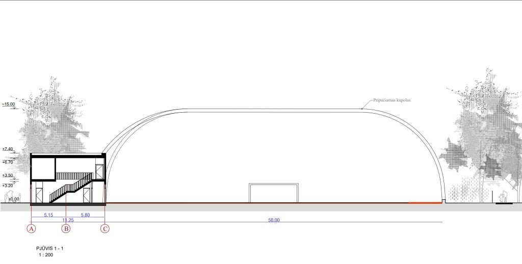 Šv. Kristoforo gimnazijos aikštynai (Kazliškių g. 4) - Sports field or court - visualization