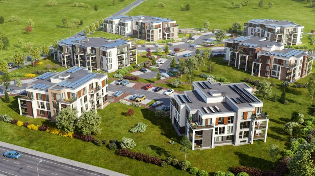 Kalevipoja kvartal (Kalevipoja 1) (Kalevipoja 1) - Multi apartment - visualization