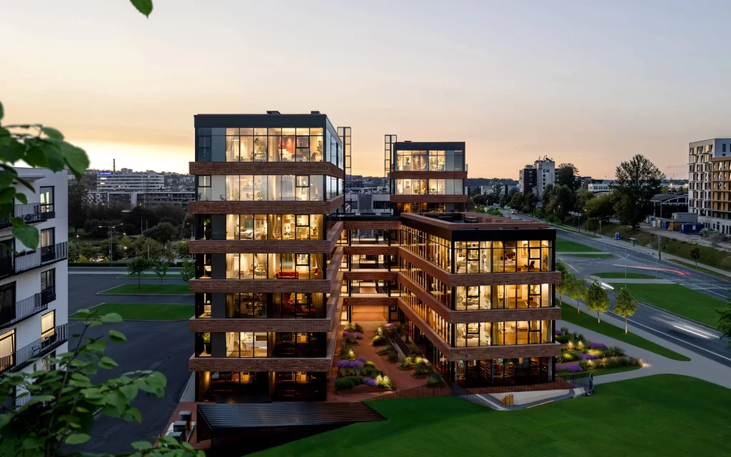 Ozo pulsas (Vito Gerulaičio g. 4) - Co-living, Viesnīca, Daudzdzīvokļu nams - vizualizācija