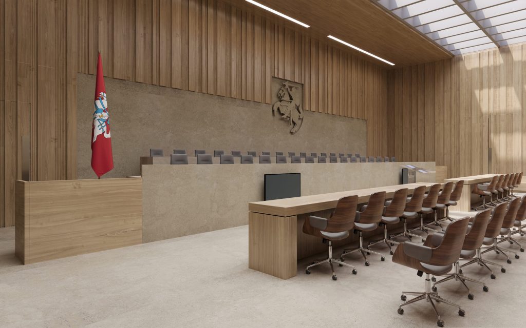 Lietuvos Aukščiausiojo Teismo rekonstrukcija (Gynėjų g. 6) - Administratīvā ēka - vizualizācija