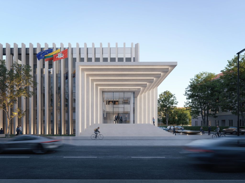 Lietuvos Aukščiausiojo Teismo rekonstrukcija (Gynėjų g. 6) - Administratīvā ēka - vizualizācija