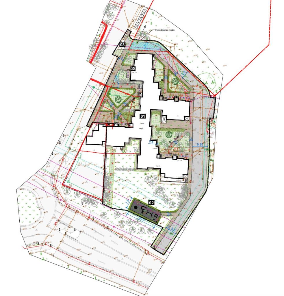 Kiemo aikštelių Kretingos g. 57 tvarkymas (Kretingos g. 57) - Stovėjimo aikštelė, Gatvė - vizualizacija