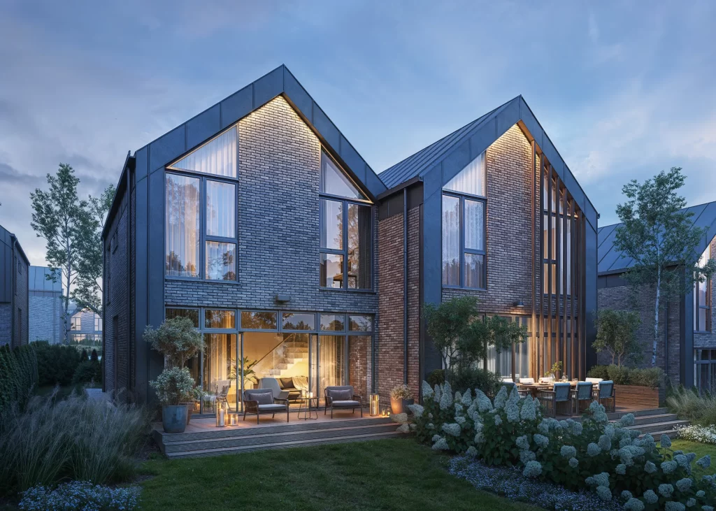 Pavilnio svajos 2 etapas (Žemoji g. 108, 110) - Row housing - visualization