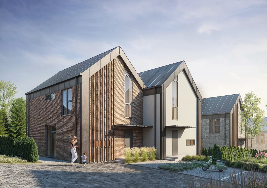 Pavilnio svajos 2 etapas (Žemoji g. 108, 110) - Row housing - visualization