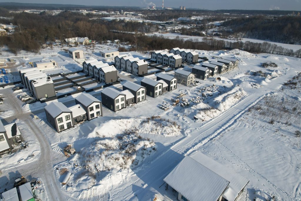 Jokūbo Šimkevičiaus g. kvartalas 7 etapas (Jokūbo Šimkevičiaus g. 15, 17, 19, 21, 23, 25, 27) - Row housing - construction photos