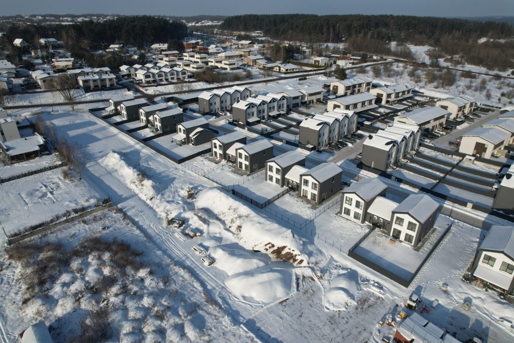 Jokūbo Šimkevičiaus g. kvartalas 6 etapas (Jokūbo Šimkevičiaus g. 1, 3, 5, 7, 9, 11, 13) - Row housing - construction photos