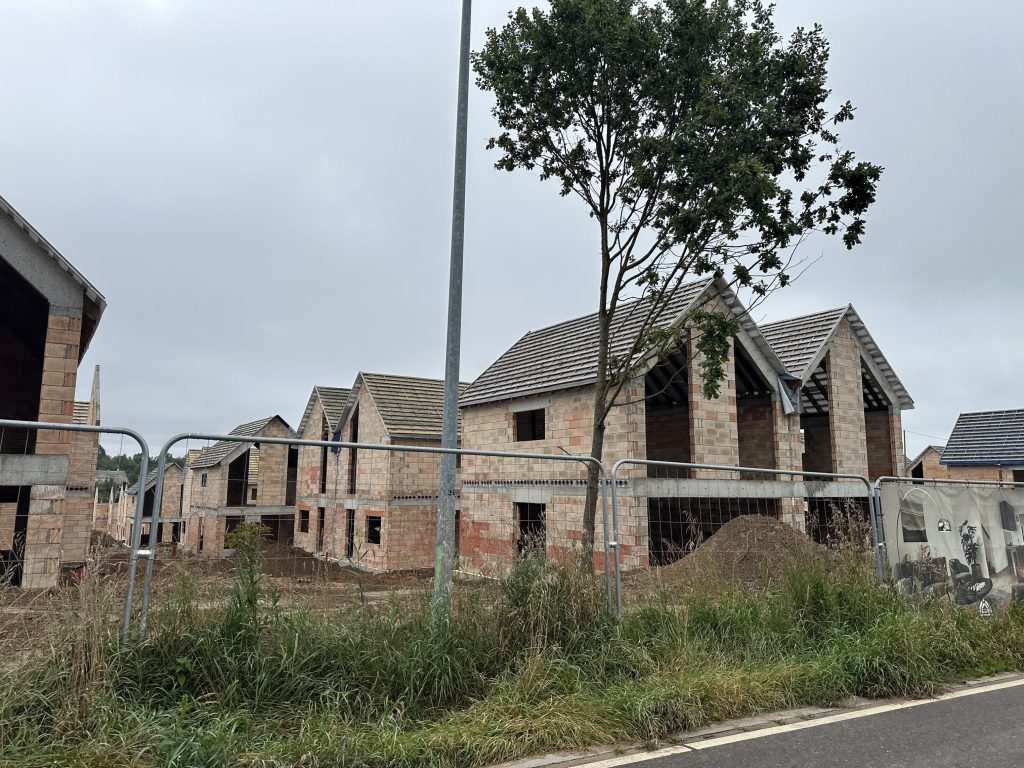 Pavilnio svajos 2 etapas (Žemoji g. 108, 110) - Row housing - construction photos