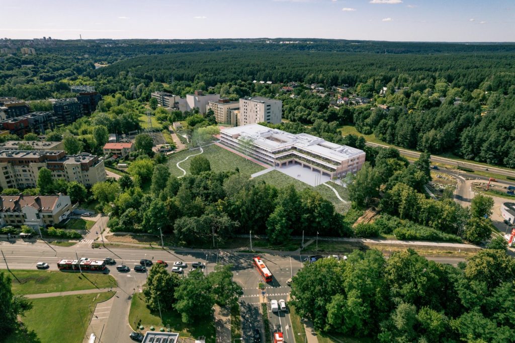 VGTU inžinerijos licėjaus rekonstrukcija (Nemenčinės pl. 16) - Pamata vai vidējā izglītība - vizualizācija