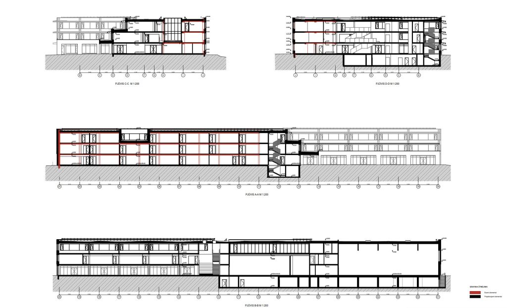 VGTU inžinerijos licėjaus rekonstrukcija (Nemenčinės pl. 16) - Pamata vai vidējā izglītība - vizualizācija