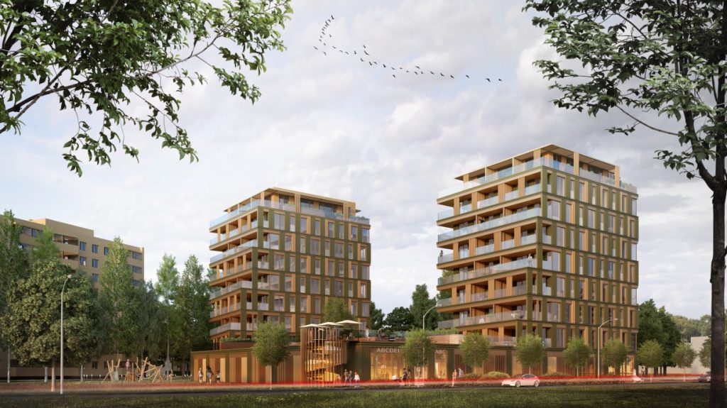 Järveotsa tee 45a (Järveotsa tee 45a) - Korterelamu, Muu äri, Parkimishoone - visuaalne