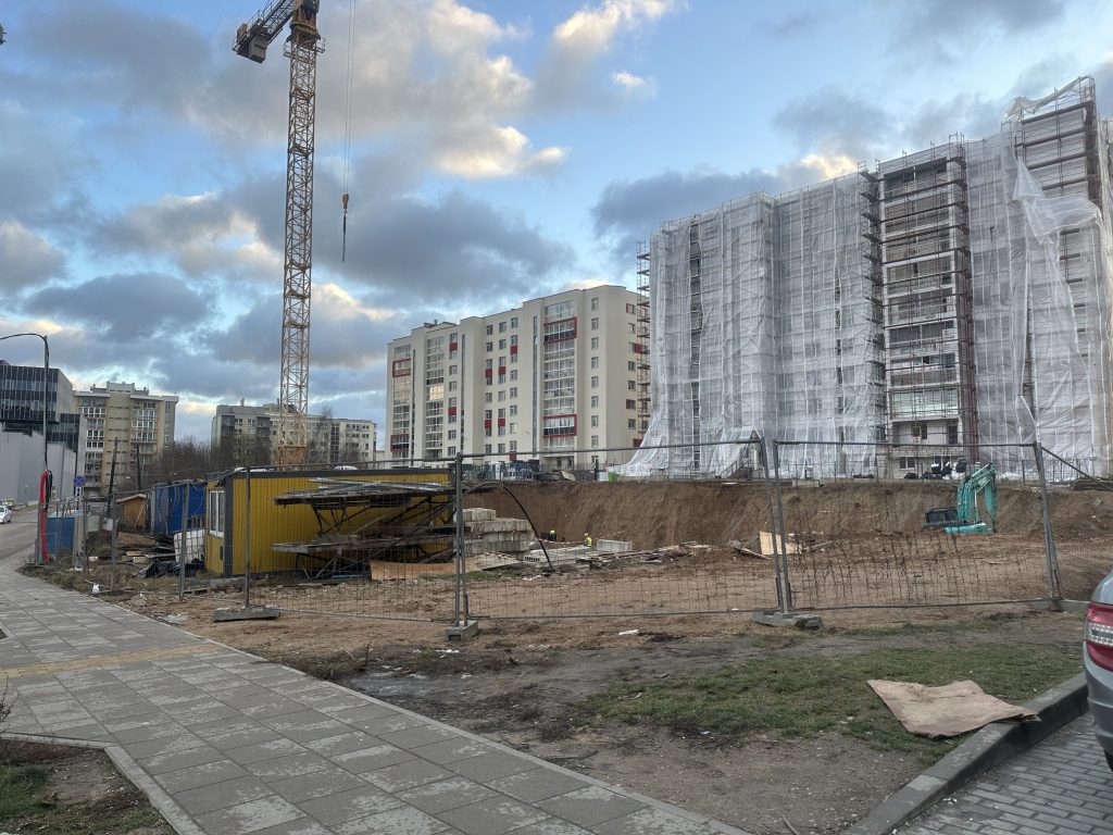 Leičių kiemas 8 etapas (Eitminų g. 6) - Multi apartment - construction photos