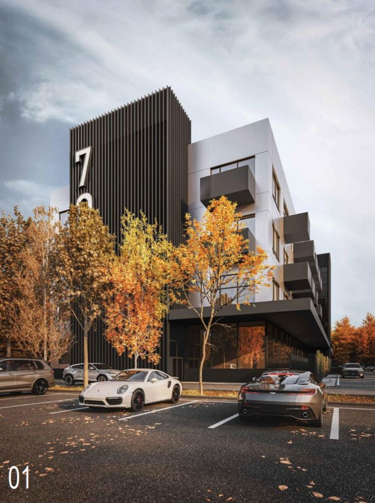 E70 (Europos pr. 70) - Daudzdzīvokļu nams, Nepārtikas veikals, Citi sporta veidi - vizualizācija