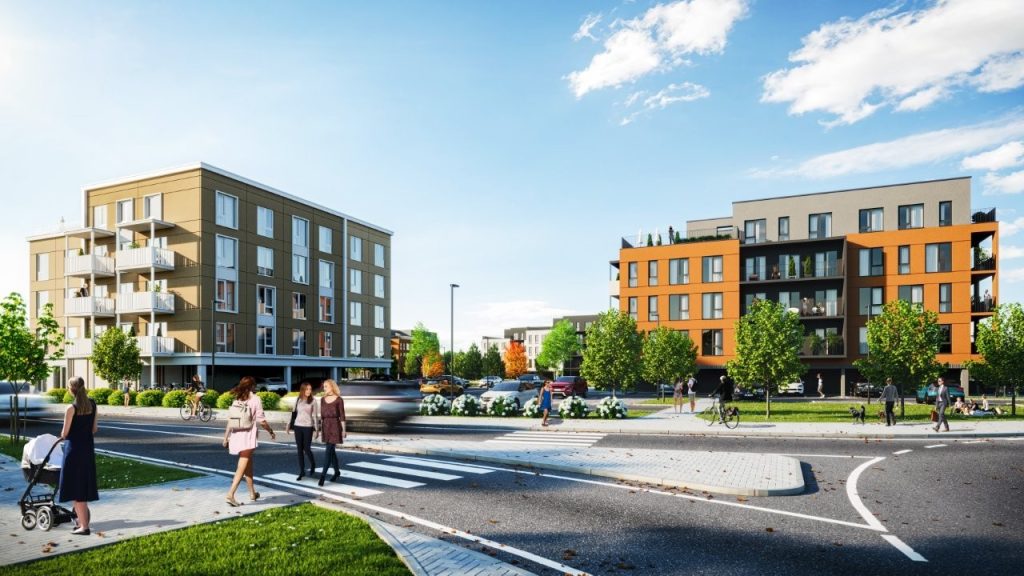 Jõekääru (Veehaldja 2, 4) (Veehaldja 2, 4) - Daudzdzīvokļu nams - vizualizācija