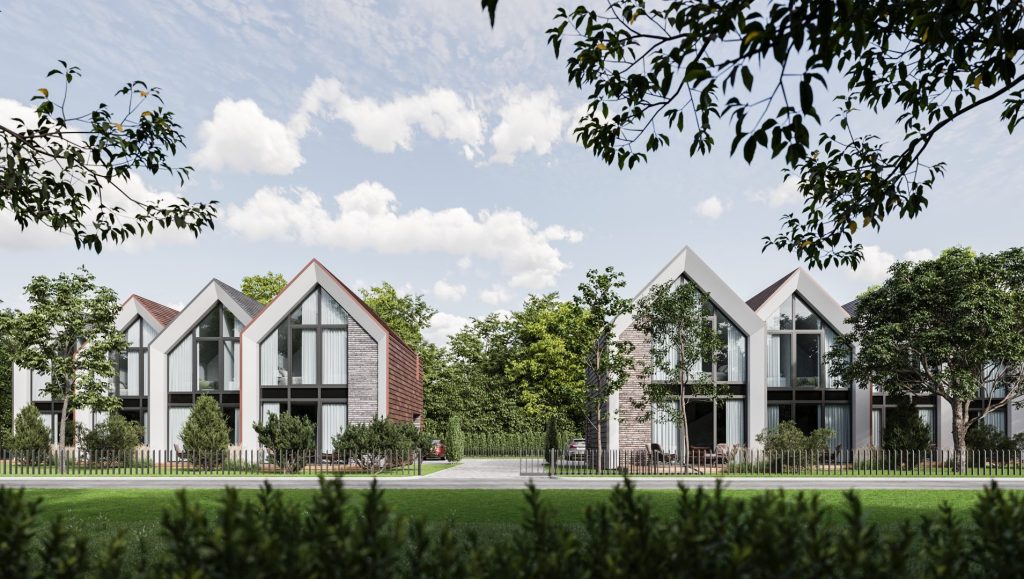 Vaivorykštės g. 22B (Vaivorykštės g. 22B) - Row housing - visualization