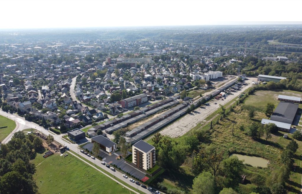 Ašmenos skveras (Ašmenos 1-oji g. 47) - Multi apartment, Non-food store - visualization