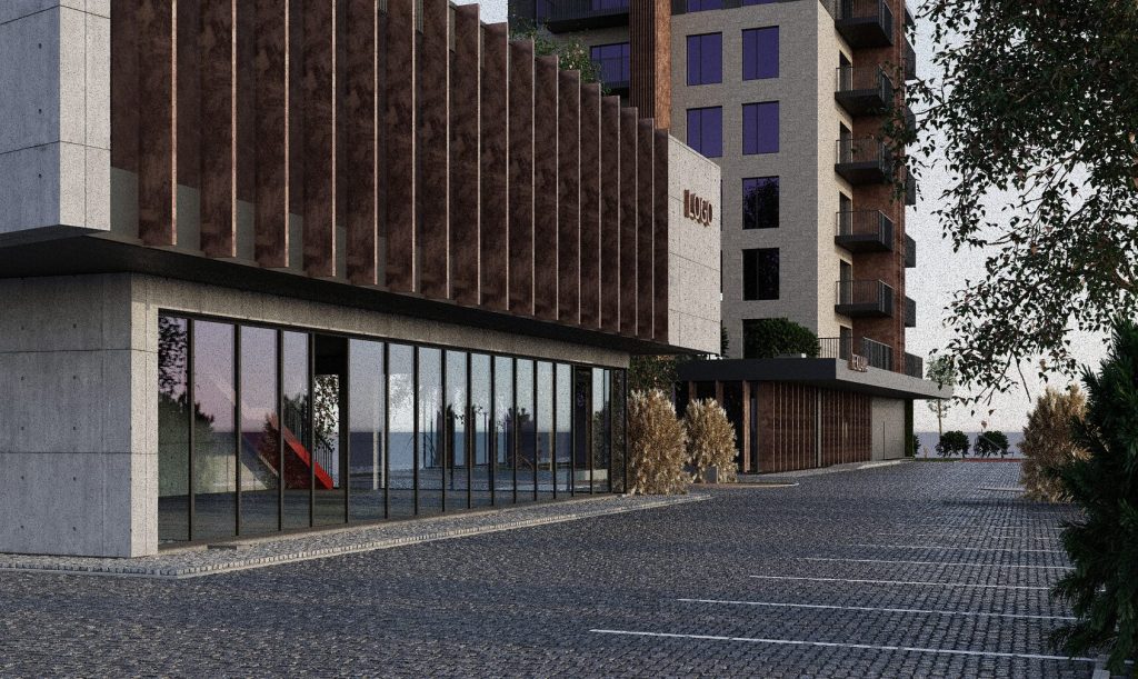 Ašmenos skveras (Ašmenos 1-oji g. 47) - Multi apartment, Non-food store - visualization