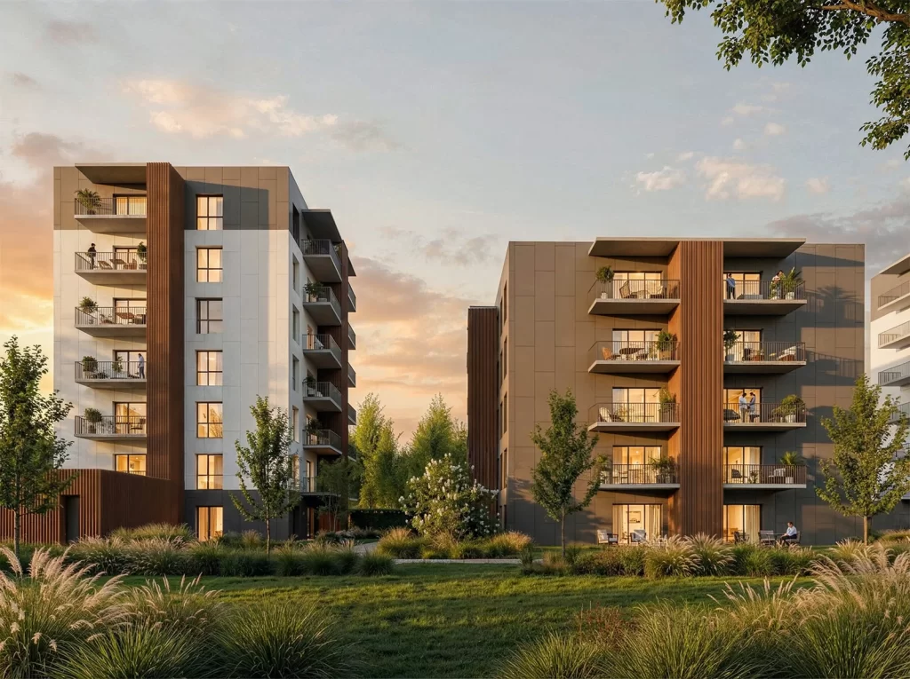 Ąžuolyno uoksai | 1 etapas (Ašmenos 1-oji g. 47) - Multi apartment, Non-food store - visualization