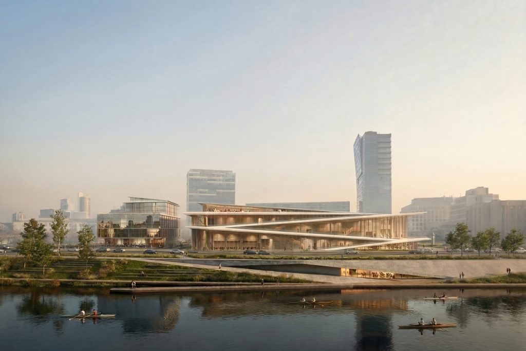 Vilniaus kongresų centras (VCC, Vilnius Congress Center) (A. Tumėno g. 4) - Konferenču un izstāžu centrs - vizualizācija