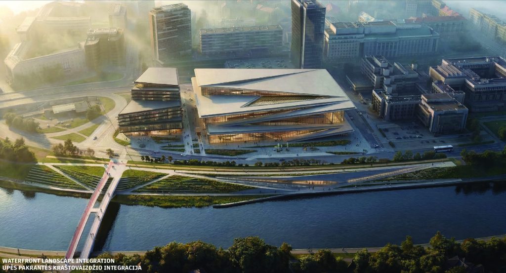 Vilniaus kongresų centras (VCC, Vilnius Congress Center) (A. Tumėno g. 4) - Konferenču un izstāžu centrs - vizualizācija